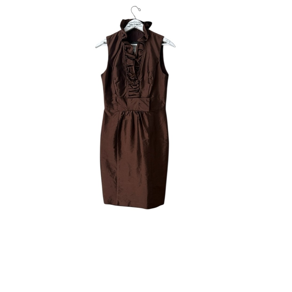 Alfred Sung Ruffle Front Cocktail Or Bridesmaid Dress Size 6